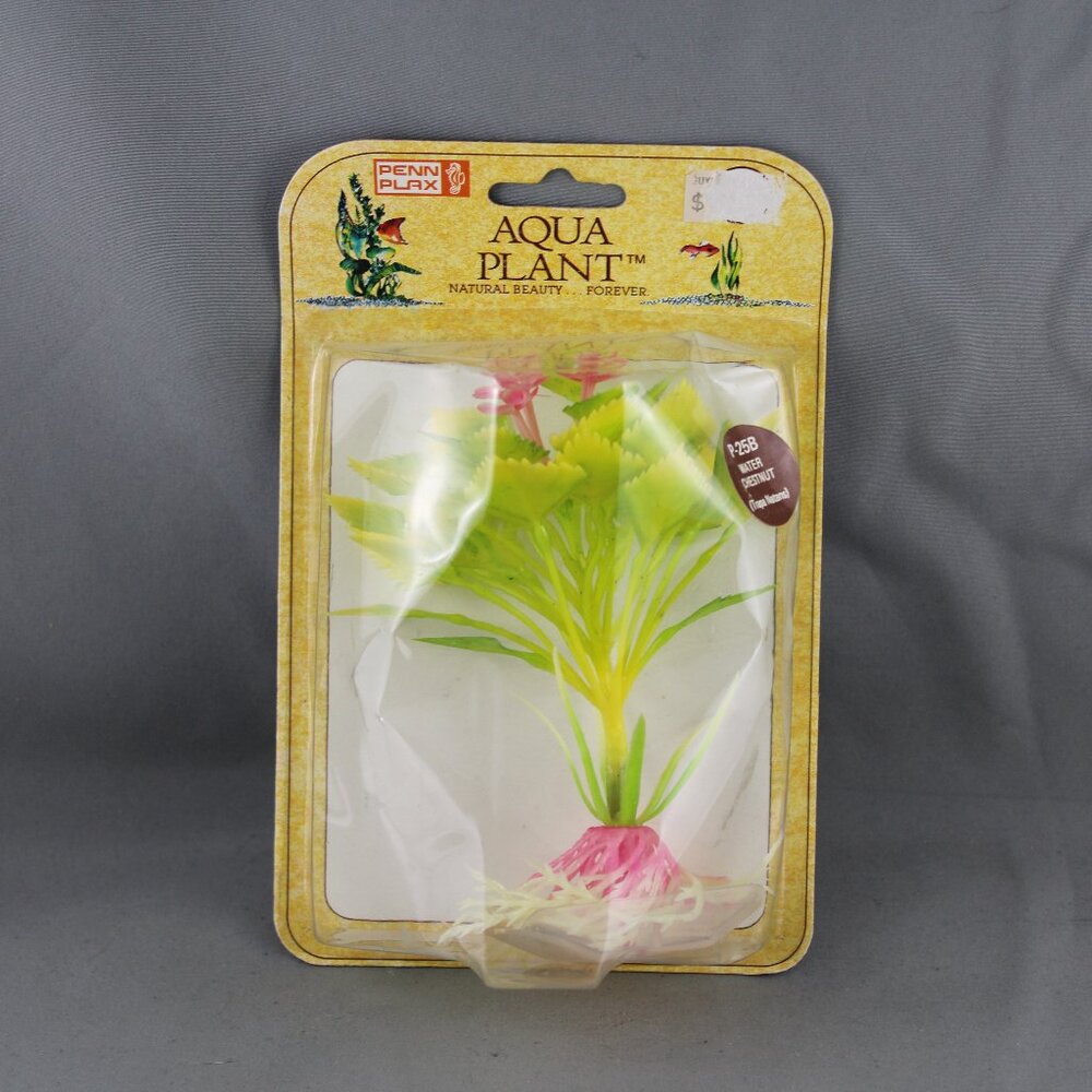 Vintage Aquarium Plant - Water Chesnut by Penn Plax - New In Package